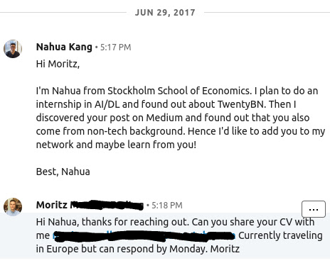 A simple LinkedIn message changed my life
